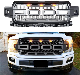  Hot Sale Pickup Truck Car Auto Front Bumper Grille Fit for Ford F-150 Grille with F&R Letters 2018 - 2019 with 3 Ambor Lightand 2 Cube Lights