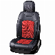  Red Comfortable Durable Non-Slip PU Leather Front Seat Cover
