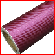  3D Car Glossy Carbon Fiber Vinyl Wrap Sticker Film Roll Air Release Film Car Wrap