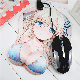  Promotion Hot Sale Sublimation Printing Fabric Anti Slip PU Base Customize Silica Gel 3D Sexy Boob Wrist Rest Mouse Pad