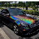  Splendid-Grey Rainbow Car Vinyl Wrap