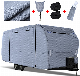  Car Cover Upgraded Waterproof Travel Trailer RV Cover Windproof Camper Breathable Cover