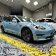  Tsautop 1.52*18m Super Glossy Metallic Ice Blue Vinyl Wraps PVC Sticker