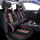  Car Accessories Car Decoration 360 Degree Full Covered Car Seat Cushion Universal Luxury Black PU Leather Ice Silk Auto Car Seat Cover