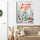  Bedroom Hanging Painting Spray Painting Red Retro Christmas Letters Living Room Decoration Painting
