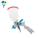  H-887 600cc Air Spray Gun Gravity Feed for Painting Atomizing Spray Gun Auto Spray Gun Automobiles Paint Gun