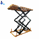  2000kg Load Weight Hydraulic Stationary Scissors Lift Tables Air Lifting Jack