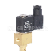  1/8′′ 2 Way Normally Closed Petrol Diesel Fuel Oil Brass Solenoid Valve With Manual Override 12VDC 24VDC