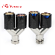  Carbon Fiber Exhaust Tip for BMW 304 Stainless Steel Muffler Pipe 1 2 3 4 Series M2 M3 M4 Car Modification