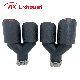 Universal Akrapovic Black Dual Outlet Pipe Carbon Fiber Exhaust Muffler Tip