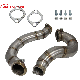  Mx Muffler Turbo Car Stainless Steel Exhaust Tail Pipe Downpipe for B*MW 1er Series 3er Series N54 Engine