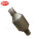  High Quality Universal Round Catalytic Converter with Body Diameter 4.5inch with Nipple Exhaust Pipe