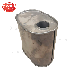 Factory Direct Sales Stainless Steel Universal Racetrack Shape Exhaust Muffler