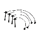  Auto Ignition Parts Spark Plug Wire Set 90919-22302 for Toyota