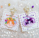  Pinstar Holographic Charms Custom Printed Clear Acrylic Transparent Keychain Metal Enamel Keychains Make Personalized Plastic Key Chain with Anime