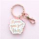 Metal Craft Manufacturer Keychains Custom Unique Shape Enamel Keyring Motivational Keychain manufacturer