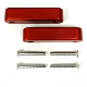  Jdm Polished Colored Series CNC Hood Spacer Kit