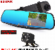  4.19/4.5 Inches 1080P Car DVR Camera Touch Screen Dash Cam Dual Lens Video Recorder Rear View Mirror Cameras for Car Driving, Parking Security HD Loop Recording