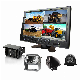 9 Inch Rearview Digital LCD Quad Car Monitor with Wide Screen Reversing Camera for Trailer/Caravan/Crane