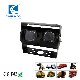  Dual Lens Waterproof Reversing Truck Cameras for Digger, Agricultural Vehicle