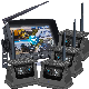 7 Inch Digital Wireless DVR Monitor 4 Solar Panel Rechargeable Battery Backup Cameras