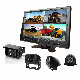  9 Inch 4CH Quad Rearview Monitor Reverse Backup Car Camera