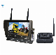  1080P 7 Inch IPS Monitor System Rechargeable Battery 2.4GHz 24V Wireless Rear View Camera