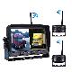  7 Inch 2 Split Monitor Front and Rear View Mirror Truck Wireless Reverse Camera 24V 2.5GHz
