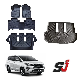  Sj Factory High Quality Black Soft Car Floor Mat Auto Floor Mat Car Trunk Mat for 2016-2021 Innova