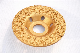  Vacuum Brazing Hard Alloy Cup Wheel with Cold Air Outlet for Concrete
