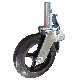  Rubber PA Wheel Scaffolding Caster Lock Wheel with Stem