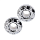  Truck Rear Wheel Chrome Center Hub Caps Replacement for 2011-2016 Dodge RAM 3500