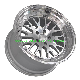  Factory Price Alloy Black Hyper Silver Concave Machined-Faced 17X9 Polished Beadlock Rim Wheel, Negative Offset Alloy Wheels
