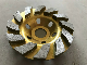  5inch 125mm Diamond Turbo Grinding Cup Wheel for Stone and Road Bowl Shaped Sintered Diamond Abrasive Wheel for Concrete Marble 4 Diamond Grinding Disc