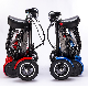  4 Wheel Dual Motor Mobility Folding Electric Scooter Bike for Adult