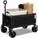  Picnic Camping Wagon Foldable Beach Wagon Big Wheels for Camping