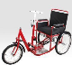  Disabled Foldable Manual Aluminum Alloy Wheelchair Thickened Steel Pipes Three Wheel