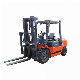  Large Factory 3.8tons 3m-6m Triplex Mast Machinery Diesel Forklift Truck with Euro 5 EPA Engine Side Shifter