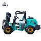  3.5 Ton, 3ton 4ton, 5ton, 6 Ton 4 Wheel 4X4 4WD Fully Hydrostatic Hydraulic Mini Diesel/Electric Rough Terrain Cross Country Forklift Truck Rough Terrain Euro 3