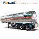  3 Axles 45000 Liters Aluminum Fuel Tanker/Tank Truck Semi Trailer with BPW/Fuwa Axles Spring/Air Bag Suspension