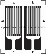  Bf350-2fb Electronic Metal Foil Resistance Strain Gage Half Bridge Strain Gage