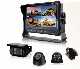  1080P 7 Inch 4CH DVR LCD Touch Screen Monitor for Truck, Bus