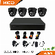  4CH 2MP Ahd Tvi Cvi Dome Camera and Hybrid 1080P DVR DIY Kits CCTV System