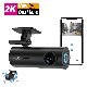  Mini Car DVR WiFi GPS 2K Dash Cam 170 Degree Wide Angle Front and Rear Dual Camera Dashcam Car Black Box Full HD Night Vision Car Dash Camera