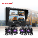  Wemaer 4 Channels Ahd IPS 7inch Quad View Monitor 360 Around View Car Camera DVR Semi Bus Truck Camera System