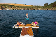 Mini Inflatable Floating Dock with Antiskid EVA Marine Floor