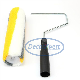 Paint Roller Yellow Stripes with Plastic Handle and Four Rollers