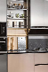  Korea Kit Green Gray Style Modern Design with Glossy Paint Thailand Teak Kitchen Cabinets