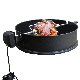  High Heat Resistant Paint Steel Rotisserie Ring Kit for 57cm Kettle Grill Ring with Motor and BBQ Rotesserie