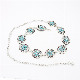 Personalized Custom Silver Diamond Concho Dance Body Metal Belly Chain Belt